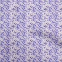 Onuone pamučna svila srednje plave tkanine cvjetno šivaće tkanina od dvorišnog tiskanog diiy odjeće