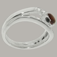 Britanci napravili su pravo srebrni prirodni prsten za srebrni od srebra i dijamanta - Opcije veličine