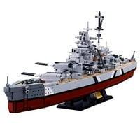 Vojni vodeći građevinski blok Nemačka Mornarica Frigate Kms Bismarck Bondleship Cruser Brod Obrazovna