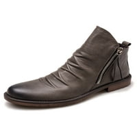 Ymiytan kožne cipele za gležnjeve za muškarce Ležerne prilike poslovne haljine Sive 6