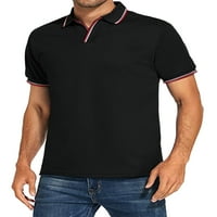 Muška bluza za vrat ležerna radna pulover Okrenite navratnik atletske sportske majice ljetnih vrhova