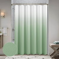 Sage zelene tuš zastove za kupatilo, ombre Teksturirana tkanina set za tuširanje, hotelski spa luksuz