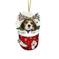 Pompotops Creative Funny Christmas Christmas Decorations, Pogodno za pse - Pokloni za ljubitelje za