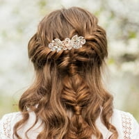 Klip za kosu Barrette cvijet rhinestone kose bareta Bling vjenčani bareta frizera sjajna ukrasna headp