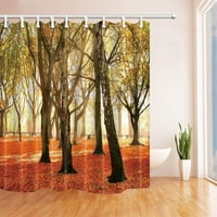 Jesenji drveće u šumskoj poliesterijskoj tkanini Kupatilo za zavjese za tuširanje
