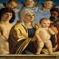Djevica i dijete između Saint Petra i Saint Sebastiana Giovanni Bellini ,, Francuska, Pariz, Musee du