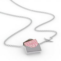 Klasa ogrlice s bloketom od 2027. godine, u ružičastoj u srebrnom kovertu Neonblond