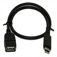 1.5ft USB 2. Tip-C muško za upis-ženski produžni kabel, 480Mbps, crni
