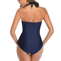 Cuoff Womens kupaće kostimi su podstavljeni kupaći odijelo Monokini plavi l