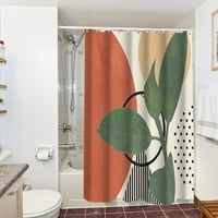 Clote liner kupaonica sa sažetkom cvijeta boja za zavjese za tuširanje kupatilo particija za zavjese