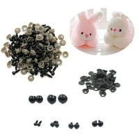 Mybeauty crna plastična igračka za igračke, sigurnost diy za teddy bear životinjske lutke