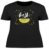 Svježe, cool limunska doodle majica žena -image by shutterstock, ženska velika