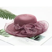 Žene Kentucky Cvijet za sunčanje Lady Widem oboljenja Ljetni šešir za ljetni odmor za vjenčanje