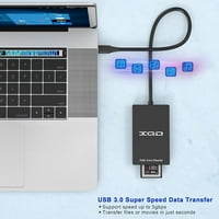 Čitač USB C XQD SD čitač Dual slot Čitač memorije 5GPBS Super brzina podržava Sony G serija, lexar