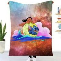 Lilo & Stitch Likovi klasični bacanje ćebad šarene pokrivač za školske dječake Djevojke
