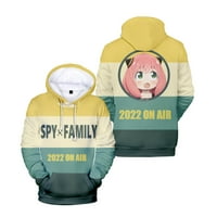 Fashion Anime Spy Porodični duksevi Super Muškarci Žene Dukseri 3D Print