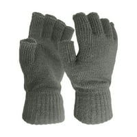 Rukavice Srednje muške i žene zimske tople boje pune rukavice na pola prste rukavice