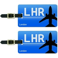 London United Kingdom Heathrow Airport Code za prtljag ID-a, set od 2