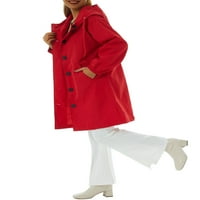 Nokiwiqis Ženski kaput s kapuljačom s jednim grudima, Odjeća džepova