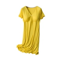 Stretch soft Street trend čvrstog dojenja trudnice haljine žute