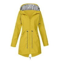 WHLBF kaputi za kišu za žene plus veličine, žene pune kišne jakne na otvorenom kapuljač kapuljača