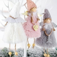 Gwong božićna lutka Predivna djevojka Angel Girl Xmas Tree Vise Dekoracija Party Ornament