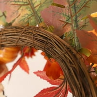 Fall vijenac za ulazna vrata suncokret pucken javorov list bobica jesen žetva vijenac padaju zahvaljujući