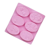 Solacol silikonski kalupi za silikon za pečenje 3D čokoladni sapuni kalupa Candy Bički kalup za pečenje