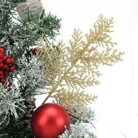 Božićno svjetlo lišće simulirano grana Drvene boje DIY Xmas stablo vijenac Viseći dekor privjesak Scrapbooking