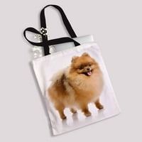 Spitz pomeranski pas platnene torbe za rame Torbe torbe torba za kupovinu