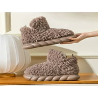Lacyhop Unise Sliper Ploties Fuzzy zimske tople papuče klizne na kućnu cipelu u zatvorenom casual kuću
