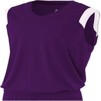 Sportska sredstva V-izrez 2 boje ili prazna Yth Odrasli dame mišićnog uniformnog dresa bez rukava