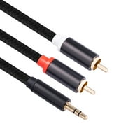 Muški do 2rca muški stereo audio adapter kabel Nylon au kabel za pametne telefone MP tablete zvučnici