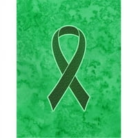 Smaragdna zelena vrpca za svijest o jetri rakulištu Vrt Veličina zastave - u