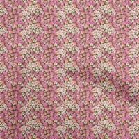 Onuone poliester Lycra ružičasta tkanina cvjetna DIY odjeća za preciziranje tkanine Tkanina od dvorišta
