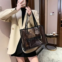 Loygkgas nove modne žene prozirne torbe velike tote torbice sa kompozitnim torbima
