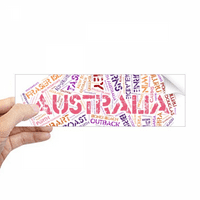 Australija okus Mapa Scenic spotovi Ilustracija Pravokutnik naljepnica odbojnika naljepnica za notebook
