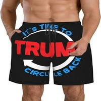Muškarci je vrijeme za donošenje Trumpa za kratke hlače za povratne ploče Brze suho kupaći kostimi dečko