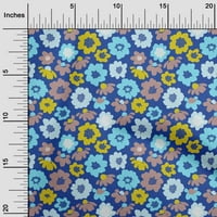 Onuone pamuk poplin plava tkanina azijski retro cvjetni obrtni projekti dekor tkanina štampan dvorište