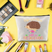 Funny Hedgehog kozmetička torba ježeva ljubitelj poklon-vijek trajanja je bolja s ježom šminkanjem patentne