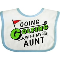 Inktastično ide golf sa mojom tetkom - djeca golf poklon dječja dječaka ili dječje djevojke bib