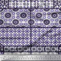 Soimoi modalna satenska tkanina Geometrijska, Damask & Mandala patchwork ispisana zanatska tkanina od