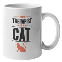 Mačji terapeut, slatka kafa i čaj poklon krig