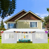 Kepooman 10'x30 'Vanjski šator za zabavu, vjenčani zaklon za sunčanje s uklonjivim bočnim zidovima,