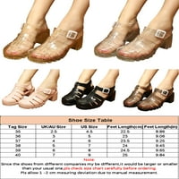 Ymiytan žene Kristalne mliječne sandale Ljetne žene Rain Boots Retro Slingback Strapple Sandale veličine