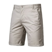 Muški kratke hlače Ležerne prilike pune zip-fly ravno-noge Dužina koljena Srednji struk Teretne hlače