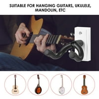 Aibecy gitara zidna vješalica za vike za vijak za vike za viljuškarca čvrsto čvrsto čvrsto crne metalne