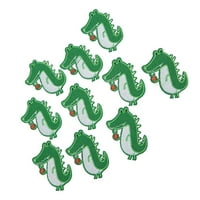 Pegla zakrpe Pamučni materijal Zeleni životinjski uzorak crtani stil DIY izrada vezenog flastera za