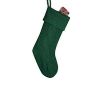 Vikakiooze Domaći dekor Božić Velika pletena vuna Početna Zidna ukras bombonske torbe Socks rukavi s