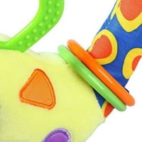 Baby Rattles Igračke, šarene žirafe prstenovi meke bebe senzorne zvecke igračke